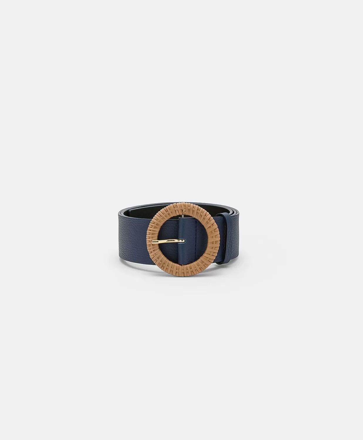 Discount Adah Leren Riem - Blauw Vrouwen Riemen