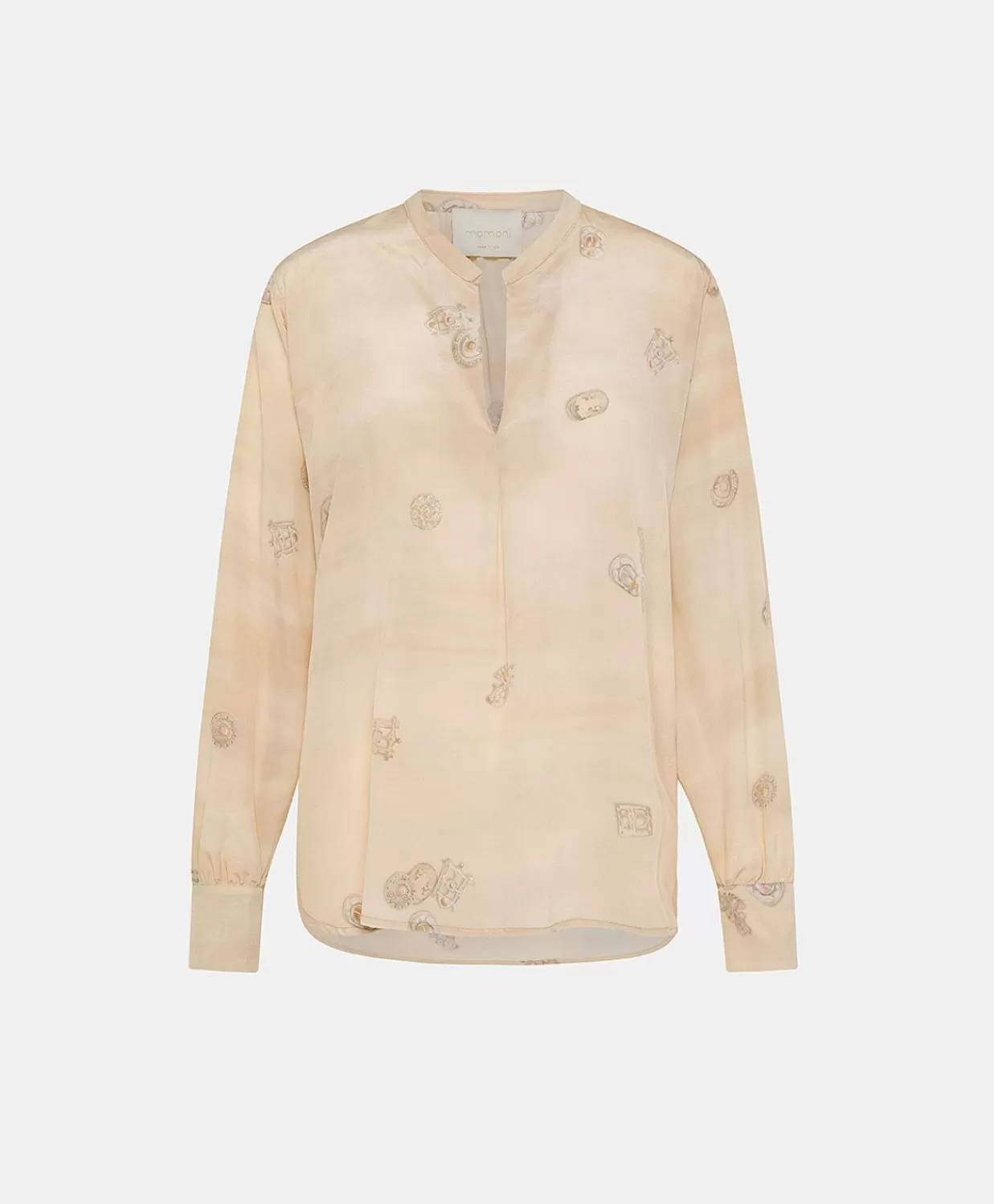 Store Alisha Blouse In Crepe De Chine - Veelkleurig Beige Vrouwen Bloesjes En Overhemden