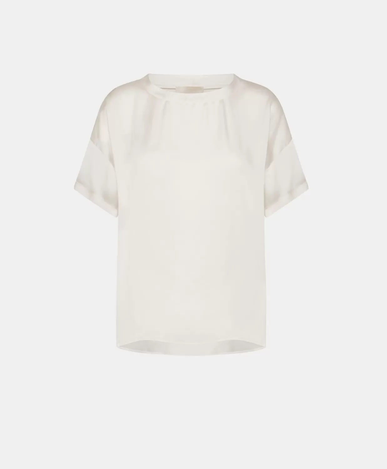 Flash Sale Alonso Effen Zijden Blouse - Creme Vrouwen Bloesjes En Overhemden