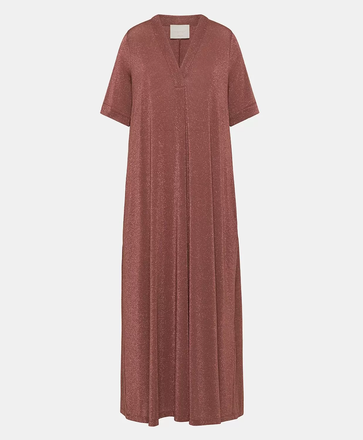 Discount Altamura-Jurk In Lurex-Jersey - Terracotta Vrouwen Kleren