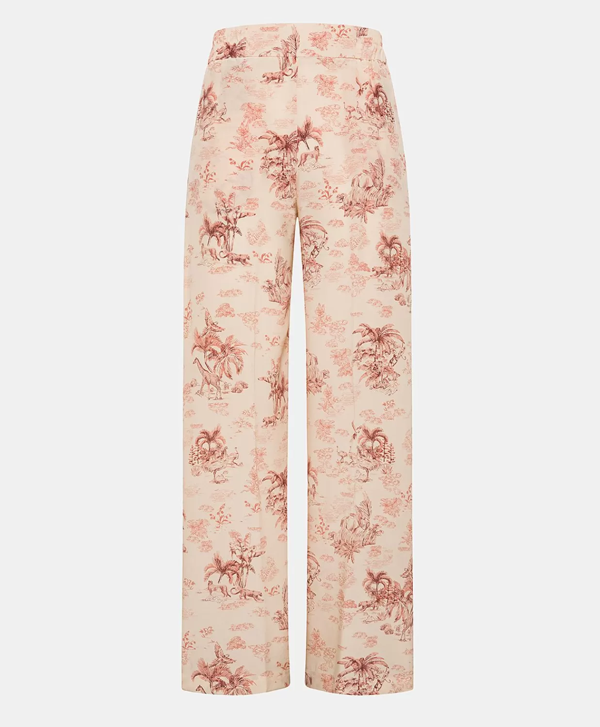 Cheap Baccarat Crepe De Chine Broek - Roze/Zwarte Kers Vrouwen Broeken En Korte Broeken