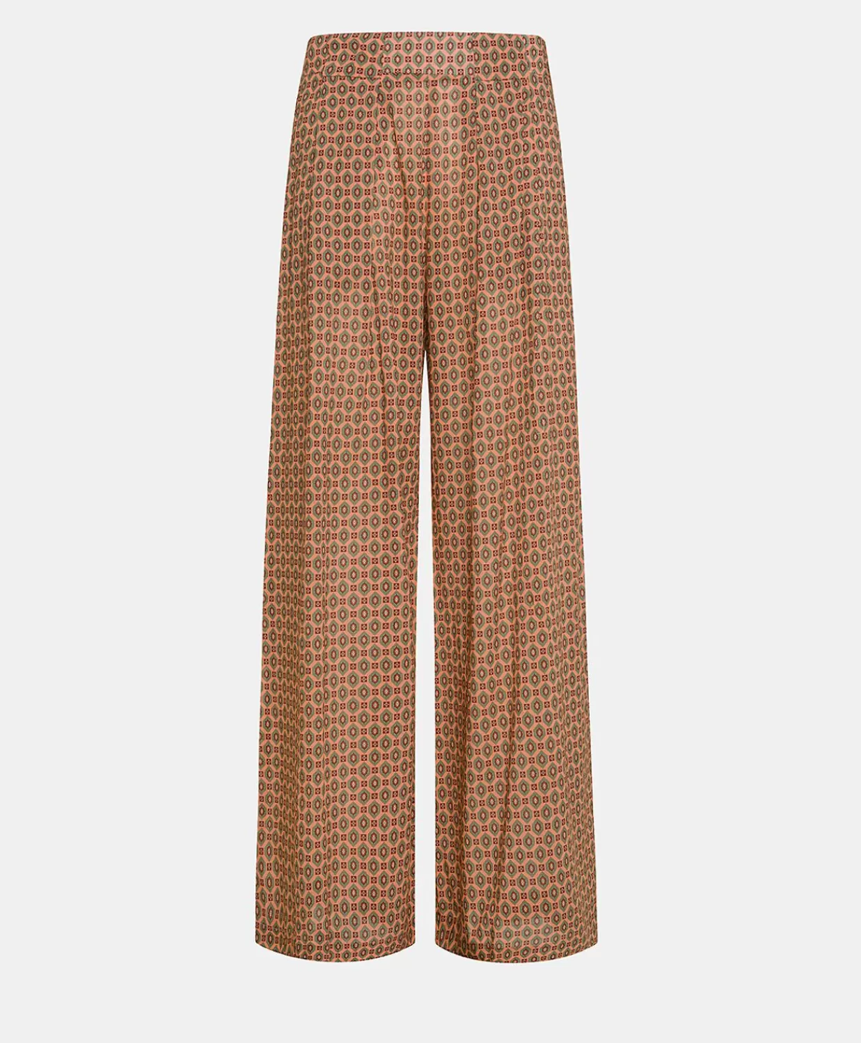 Sale Broek Van Katoenen Voile Met Aspen-Print - Koraal Vrouwen Broeken En Korte Broeken