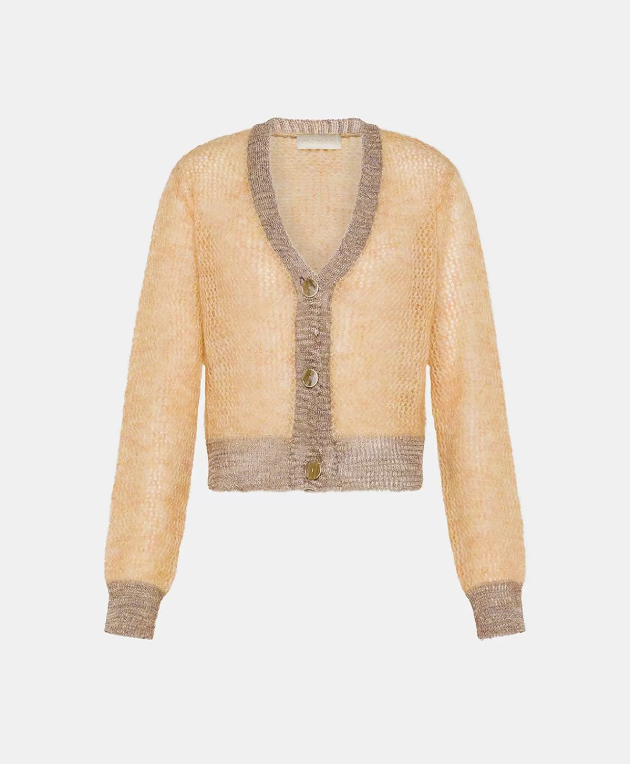 New Droomvest In Zacht Mohair - Oranje Vrouwen Gebreide Kleding