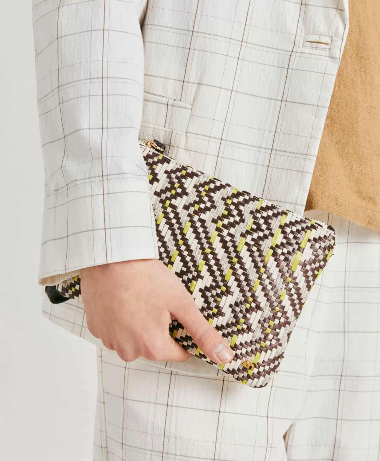 Best Fragua Clutch Met Weefpatroon - Bruin / Veelkleurig Vrouwen Tassen En Koppelingen