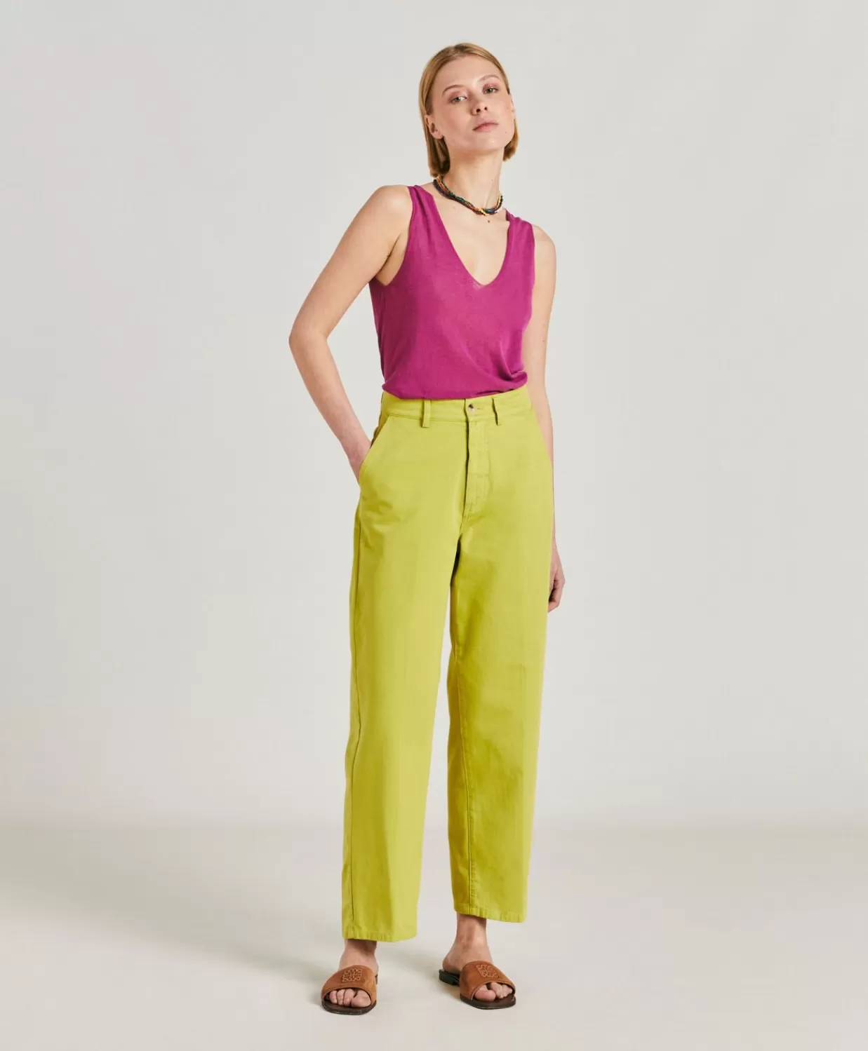 Cheap Fuchsia Bis Gabardine Broek - Zuur Vrouwen Broeken En Korte Broeken