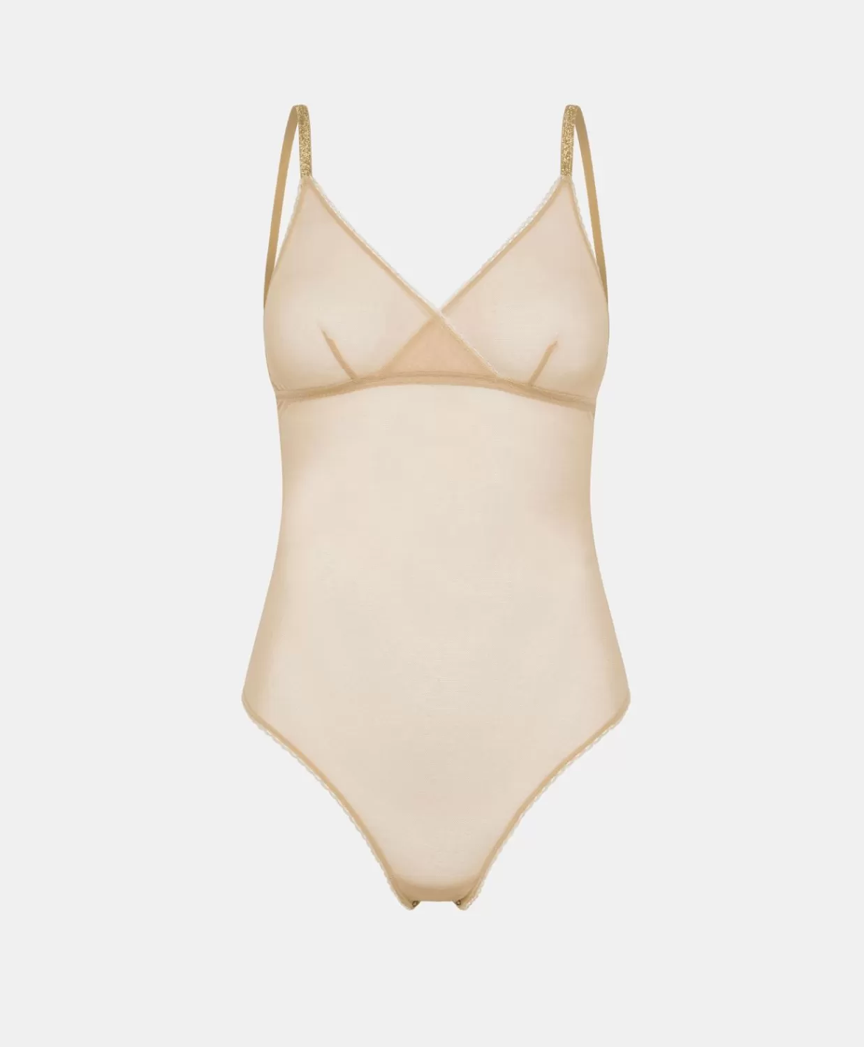 Sale Gescheurde Tule Bodysuit - Naakt Vrouwen Body'S En Trainingspakken