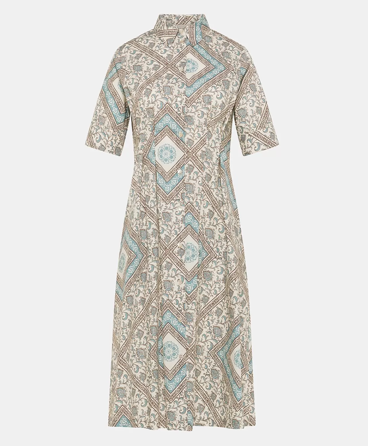 Shop Ilaria Poplin Jurk - Creme/Powdy Vrouwen Kleren