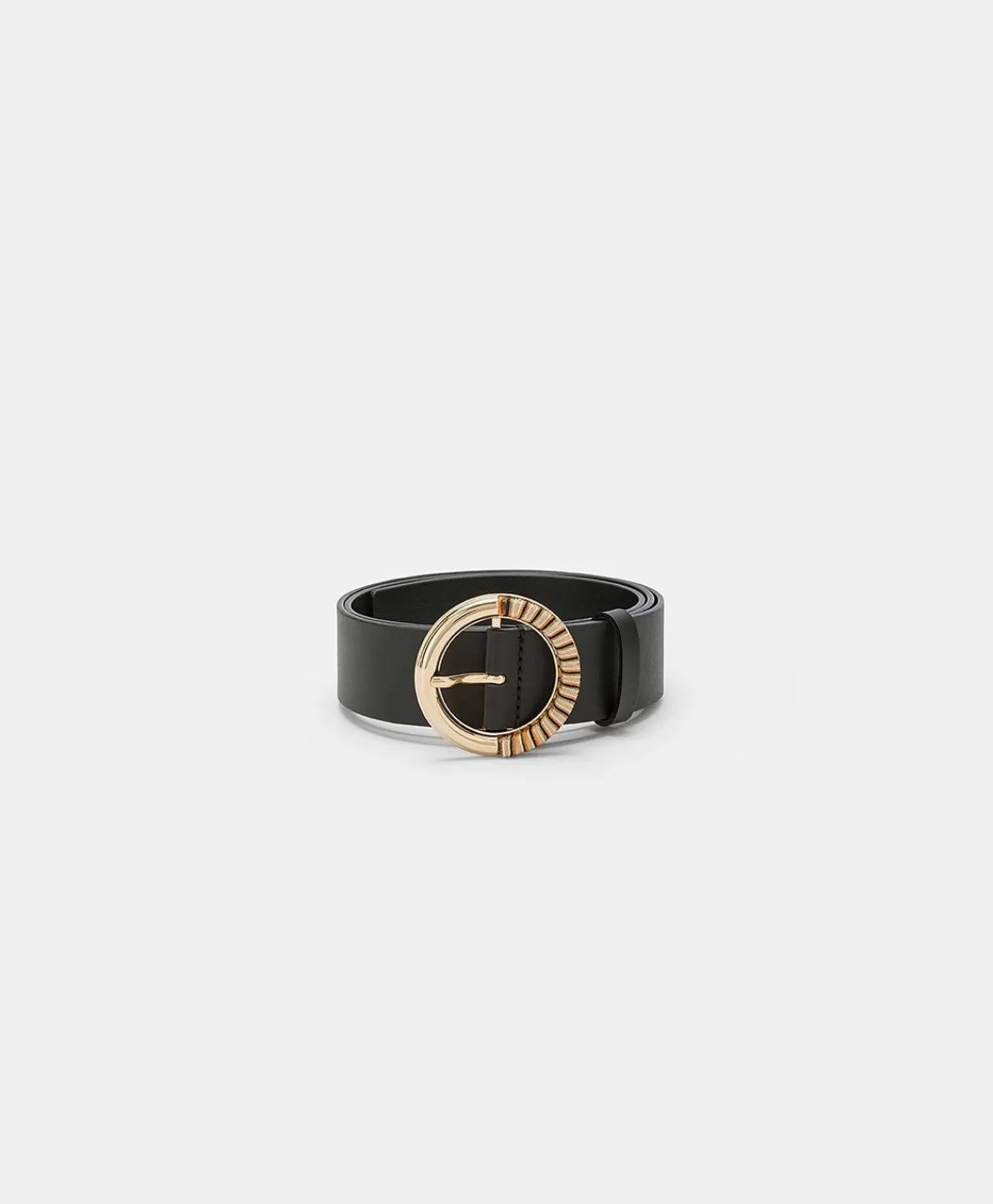 Hot Montoya Riem Van Nappaleer - Zwart Vrouwen Riemen