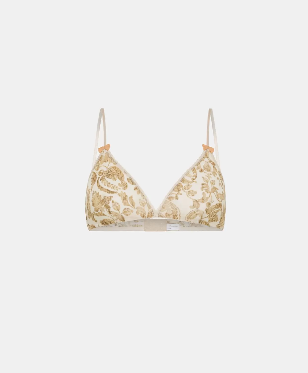 Cheap Nylon Bh Met Amethistprint - Creme / Veelkleurig Vrouwen Beha'S