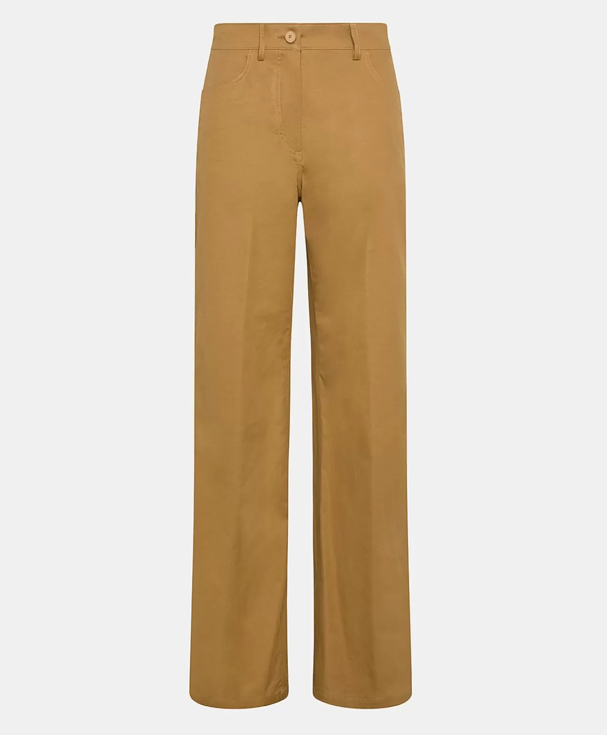 Hot Olivina Gabardine Broek - Karamel Vrouwen Broeken En Korte Broeken