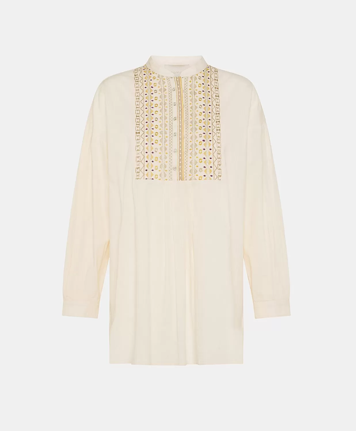 Cheap Raphael Blouse Met Geborduurde Katoenen Voile - Creme Vrouwen Bloesjes En Overhemden